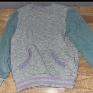 Little Sleepies Gray and Teal Kids Sweatshirt